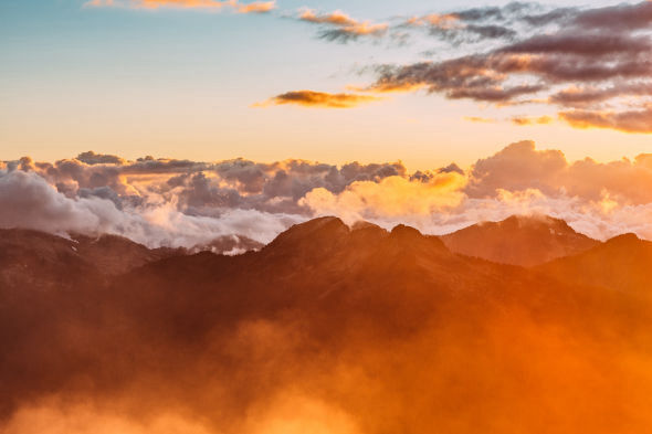 Sun above clouds at Jesus-abc.net
